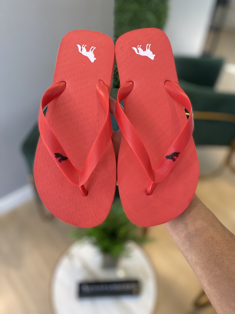 Chinelo Basic Vermelho - Acostamento na internet