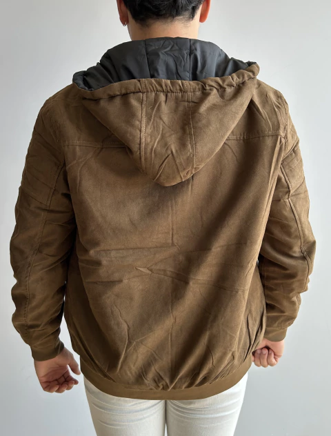 Jaqueta Suede Dupla Face Caramelo - loja online