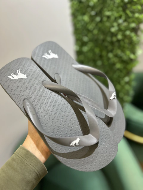 Chinelo Cinza liso - Acostamento - Kamarim Patos