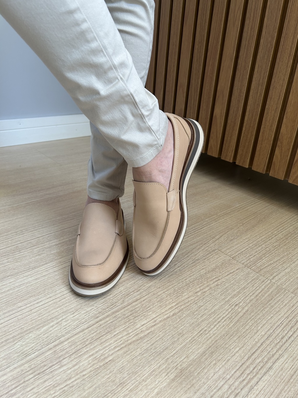 Sapato Mocassim Loafer Decker Marfim 4016 - Conquest - loja online