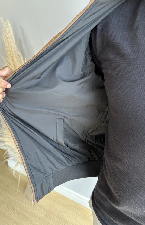 Jaqueta Suede Dupla Face Marrom - loja online