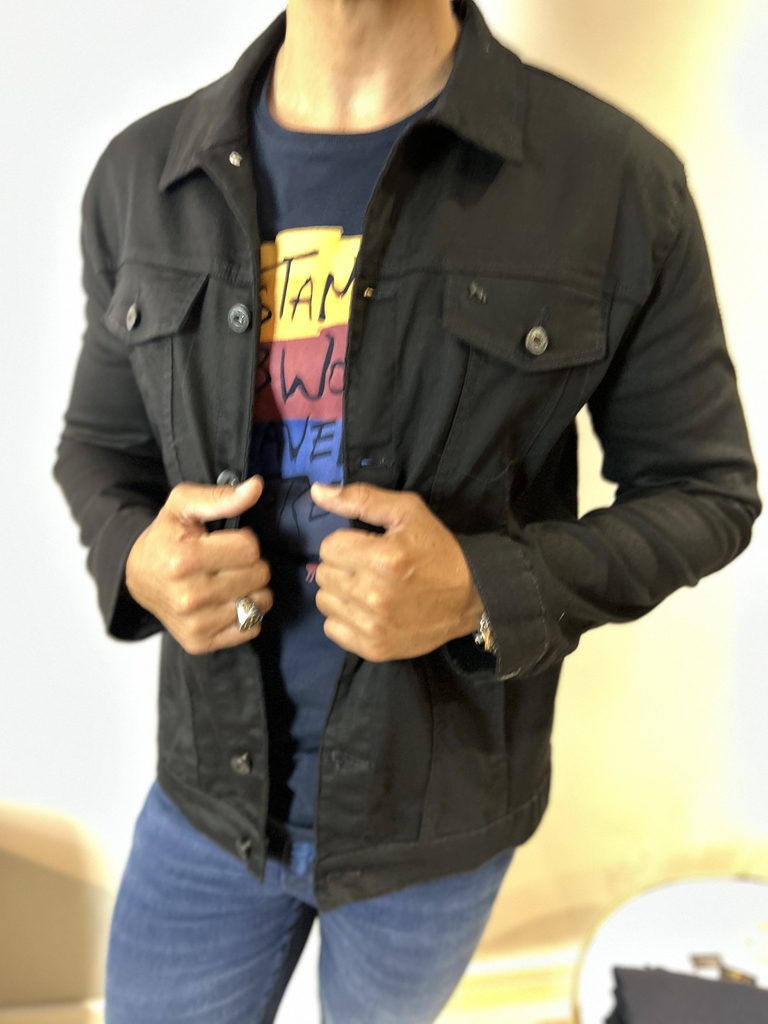 Jaqueta Jeans Preta - Acostamento