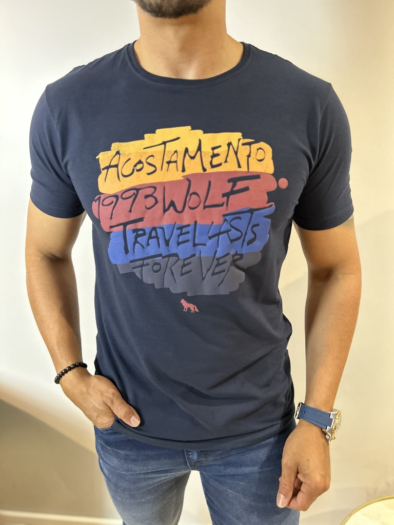 Camiseta Touch Assinature Marinho 2117 - Acostamento