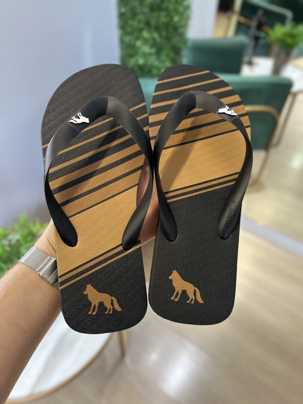 Chinelo Preto Listra 9028 - Acostamento