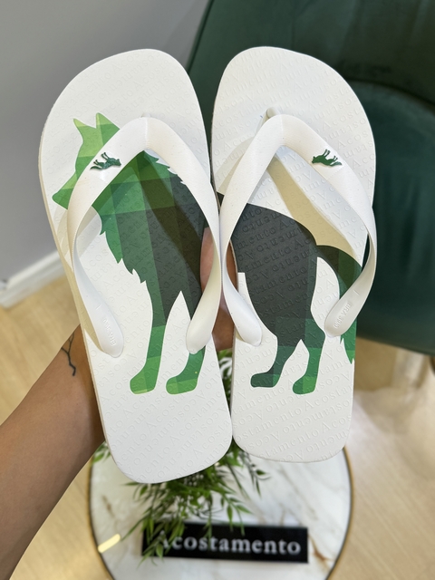 Chinelo Branco Lobão 9007 - Acostamento