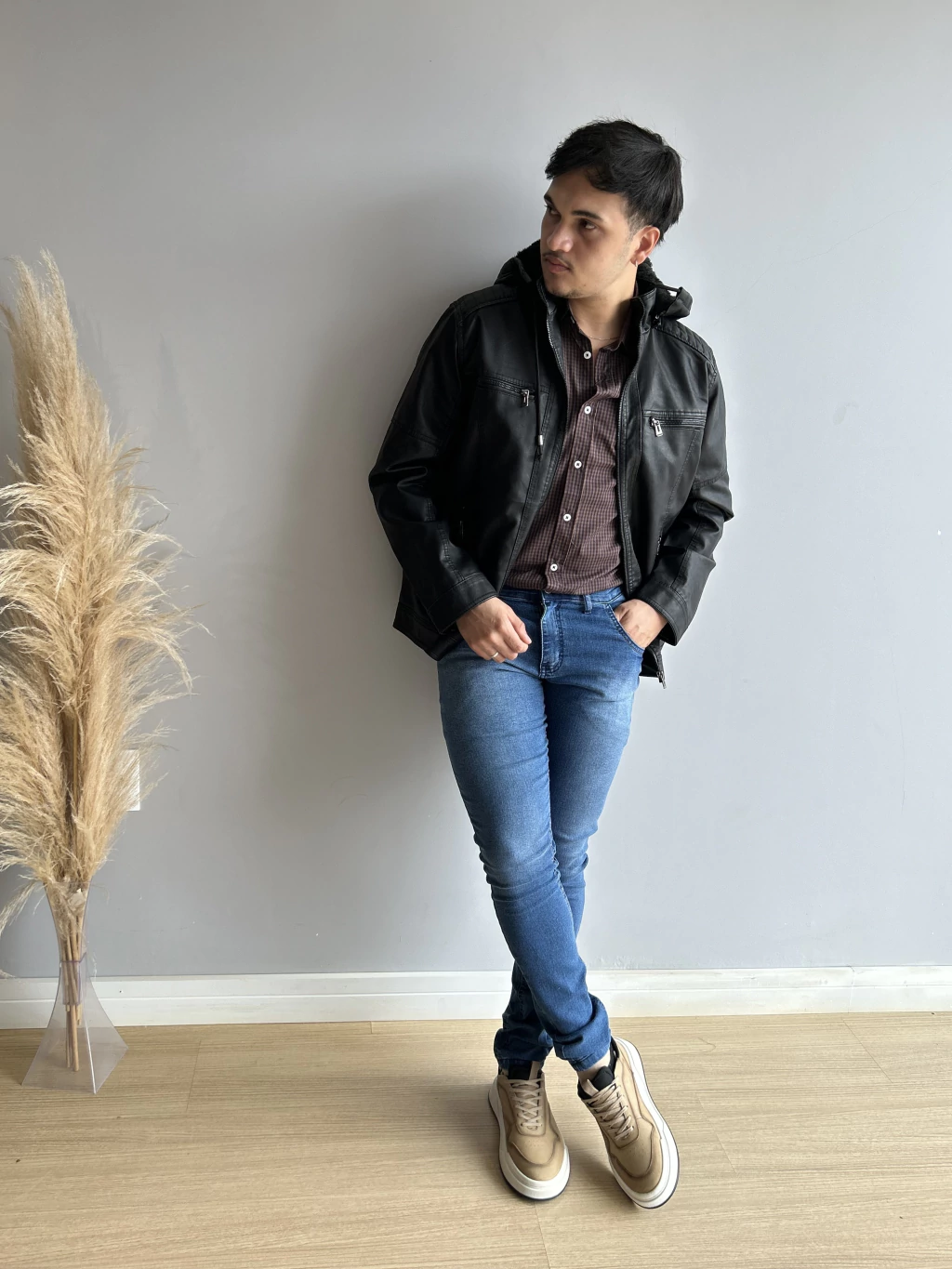 Jaqueta Courino Preta - comprar online