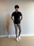 Camisa Slim Manga Curta Preta - Zip Off - Kamarim Patos