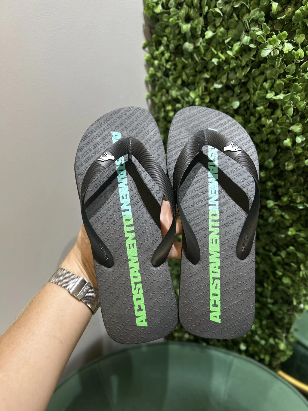 Chinelo Preto Lettring 9017 - Acostamento - comprar online