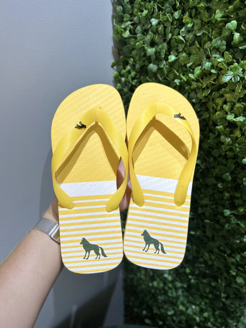 Chinelo Amarelo Listra 9014 - Acostamento - Kamarim Patos