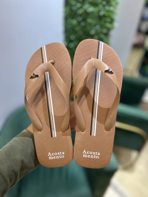 Chinelo Castanho Listra 9016 - Acostamento
