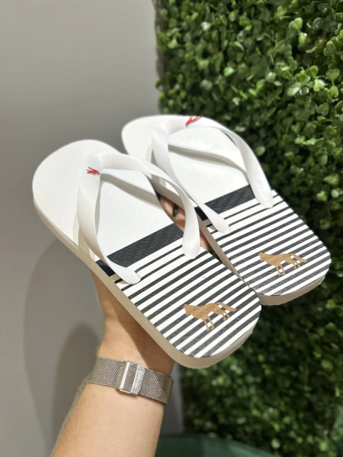 Chinelo Branco Listra 9014 - Acostamento - comprar online