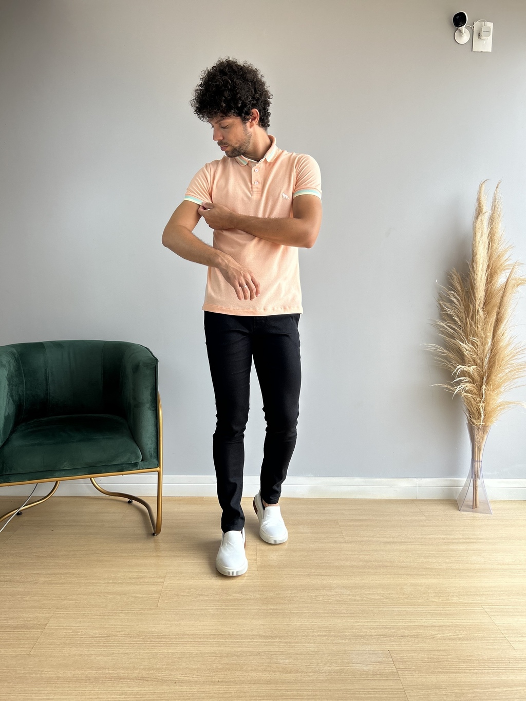 Camiseta Casual Gola Polo Rosa Quartzo 4028 - Acostamento - loja online
