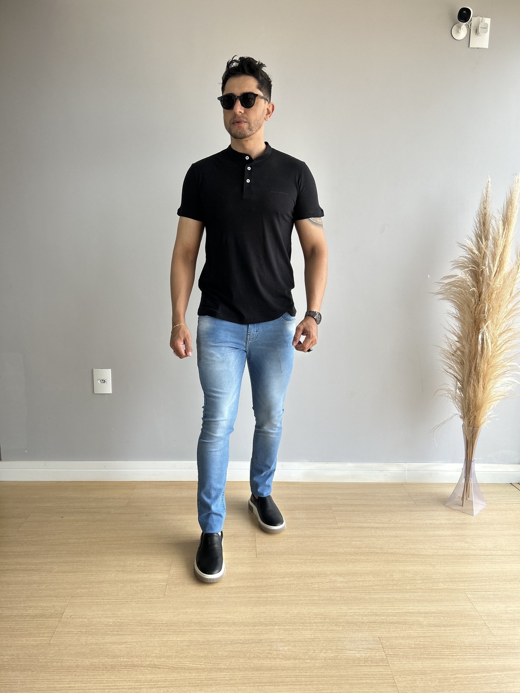 Camiseta Gola Polo Preta 4063 - Acostamento - loja online