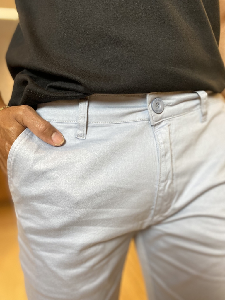 Bermuda Alfaiataria Azul Bebê Skinny - Zip Off - loja online