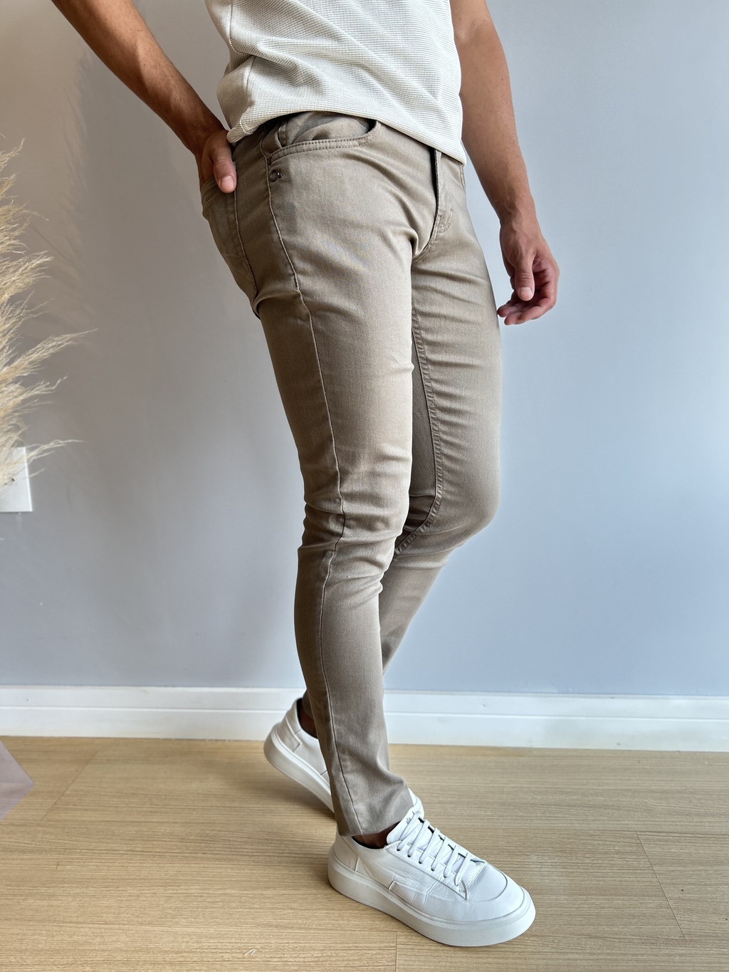 Imagem do Calça Jeans Basic Caqui Skinny - Ogochi