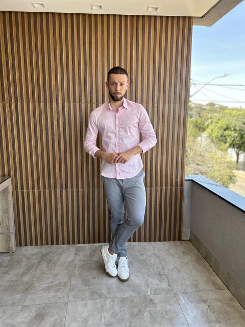 Calça Alfaiataria Tech Skinny Cinza - GAN - loja online