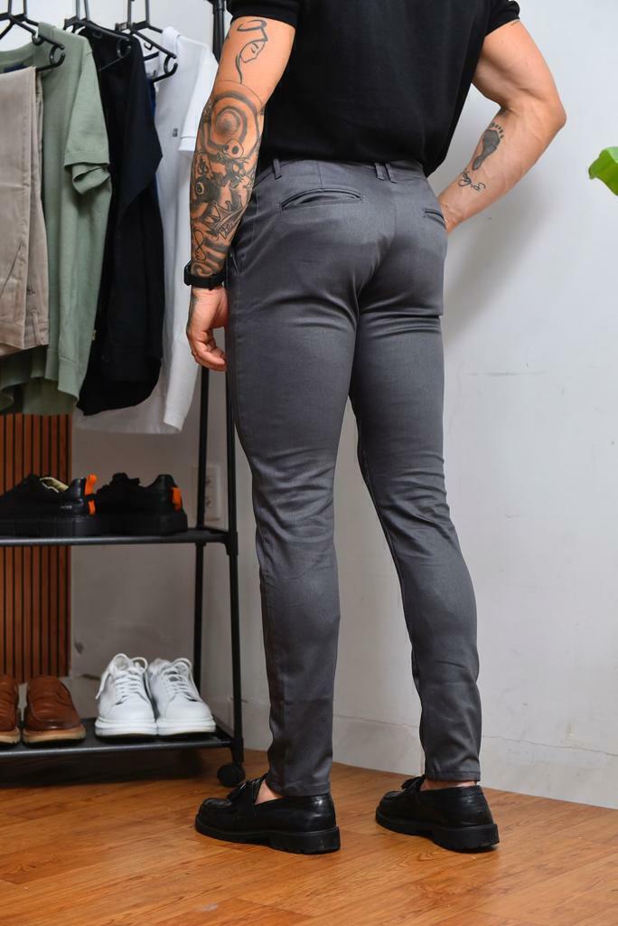 Kit 2 Calça Alfaiataria Skinny Azul Nave e Cinza Chumbo - Conquest na internet