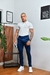 Calça Alfaiataria Skinny Amsterdã Acetinada Azul Nave - Conquest na internet
