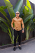 Imagem do Camisa Slim M. Longa Acetinada Marrom Cappuccino - Conquest