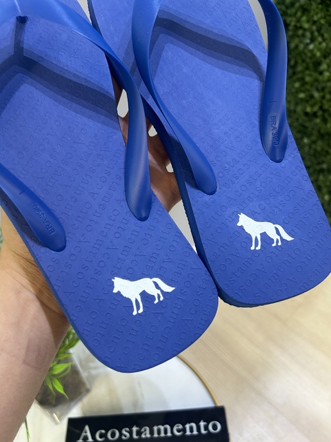 Chinelo Azul Medio liso - Acostamento - loja online