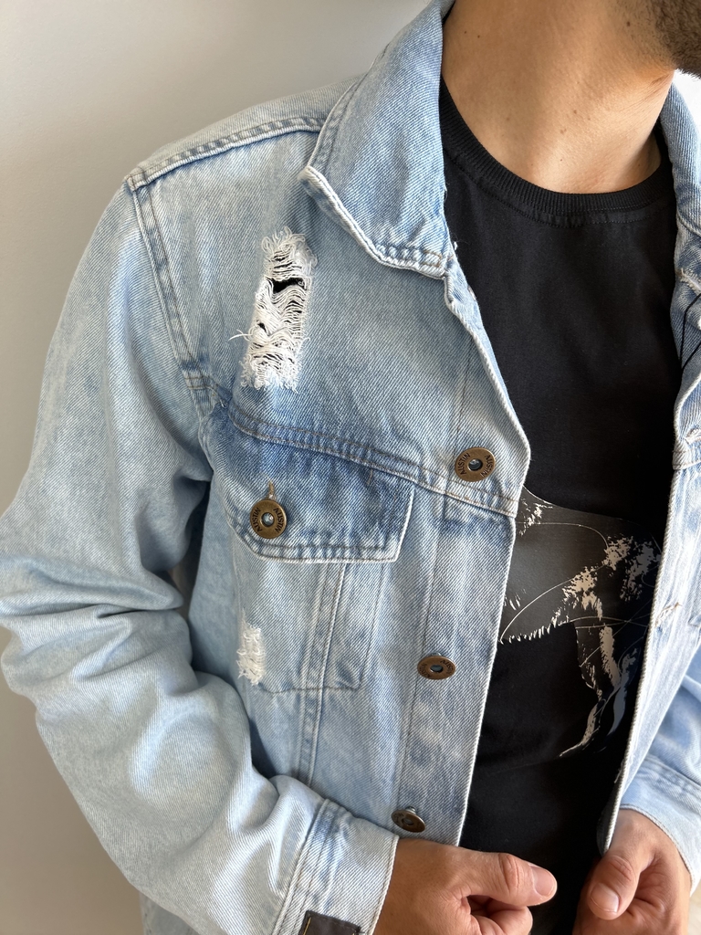Jaqueta Slim Jeans Clara Destroyed - AST - Kamarim Patos