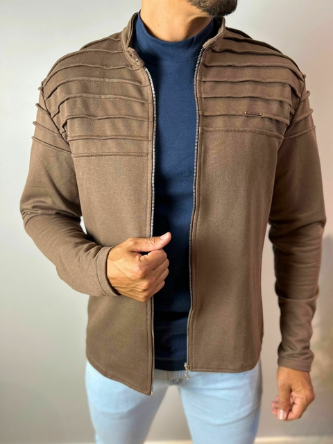 Jaqueta Moletinho Marrom - MAT - comprar online