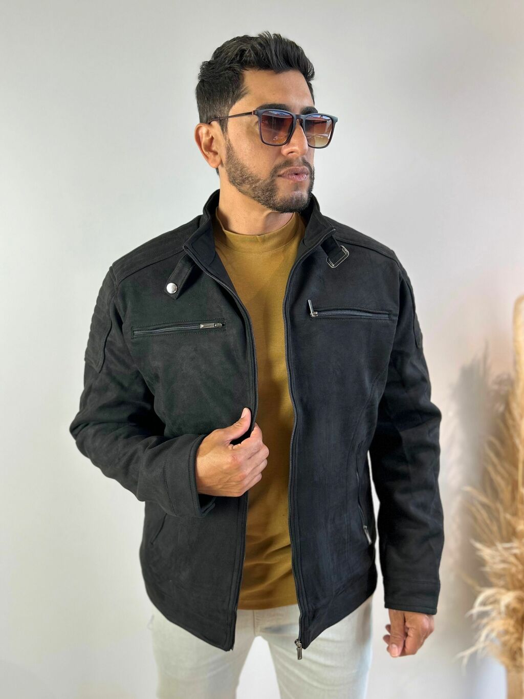 Jaqueta Suede Preta 1212 - Kamarim na internet