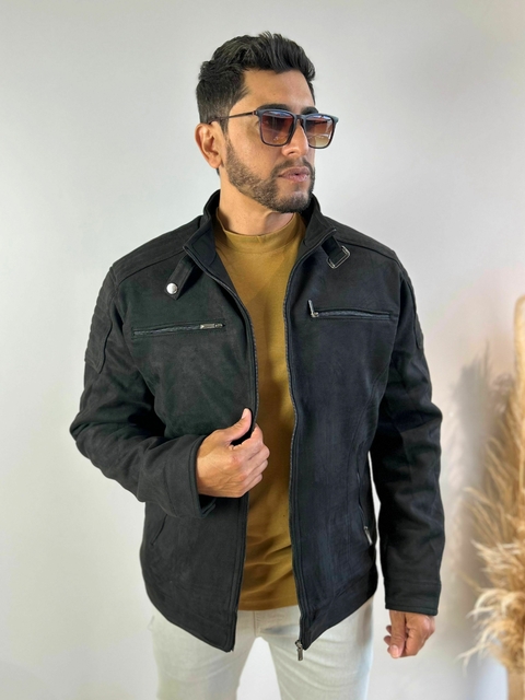 Jaqueta Suede Preta 1212 - Kamarim na internet