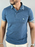 Camiseta Gola Polo Elastano Azul Petroleo 4026 - Acostamento