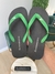 Chinelo Preto com detalhe Verde- Acostamento