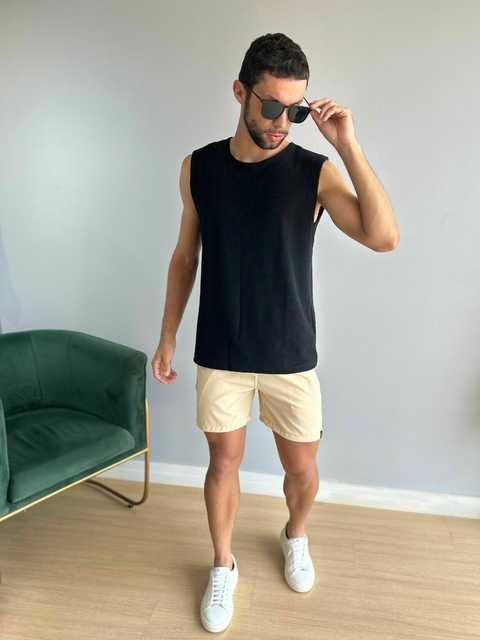Short Praia Liso Bege 0012 - Conquest - loja online
