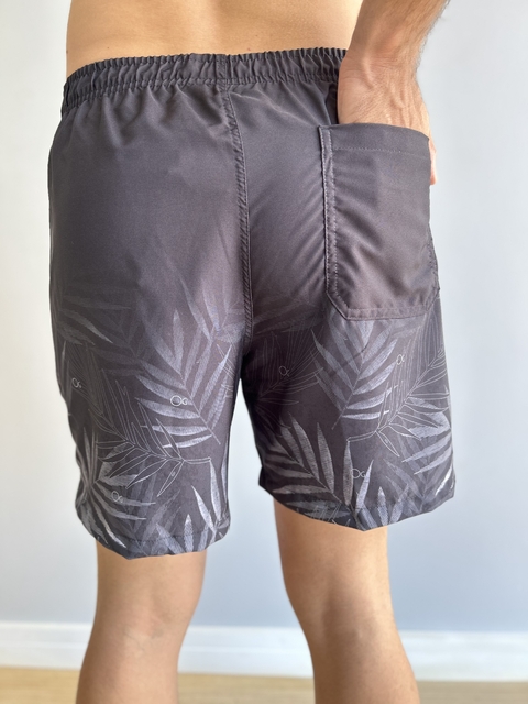 Short Boxer Essencial Floral Preto Degradê 9035 - Ogochi na internet