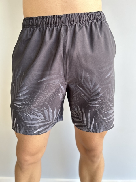 Short Boxer Essencial Floral Preto Degradê 9035 - Ogochi