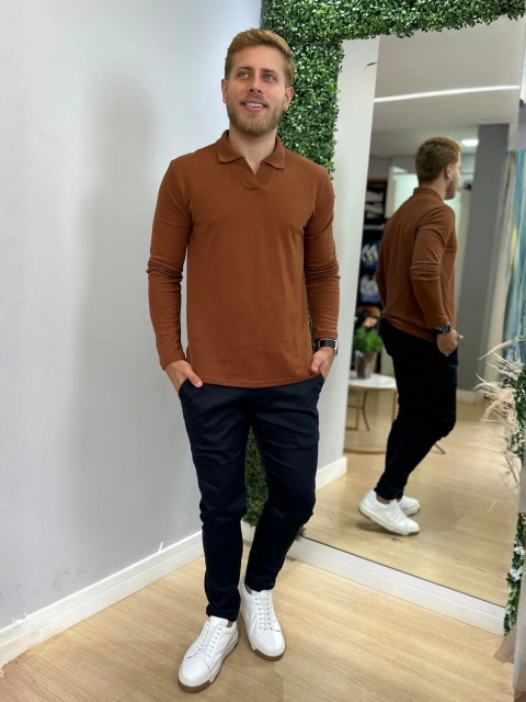 Suéter Gola Polo V Telha - LPG - comprar online