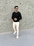 Suéter Tricot Preto Gola Careca - Acostamento - comprar online