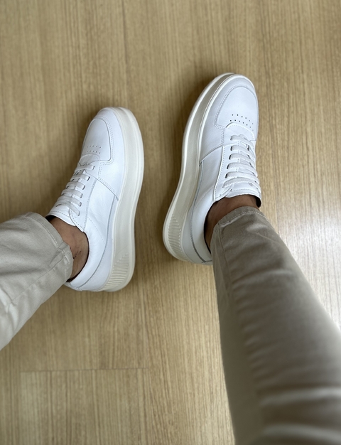 Tenis Sneaker River Branco 16102 - Conquest - Kamarim Patos