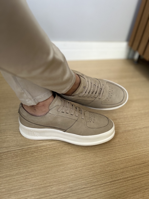 Tenis Sneaker River Nobuk Marfim 16102 - Conquest - Kamarim Patos