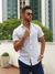 Camisa Manga Curta Linho Flamê Slim Branca - Oxg - comprar online