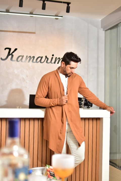Cardigan Malha Slim Marrom - BLS na internet