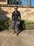 Camisa Social Acetinada Slim Preta - Zip Off - comprar online