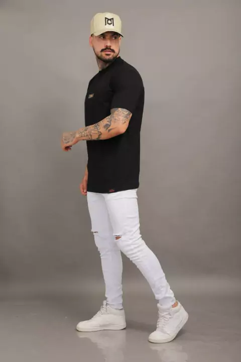 Camiseta Slim Preta 3602 - MTC - loja online