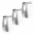 Cuecas Boxer LONG LEG Kevland Microfibra - Kit Com 03 Peças na cor BRANCO