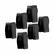 Cuecas Boxer LONG LEG Microfibra Kevland - Kit Com 06 Peças na cor PRETO