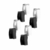 Cueca Boxer LONG LEG Kevland Microfibra - Kit com 8 Peças Preto e Branco