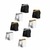 Cueca Boxer Kevland Microfibra - Kit com 8 Peças Prata e Dourado