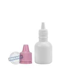 100 Frasco plástico 10ml conta gotas bojudo injetado - Ref 14774