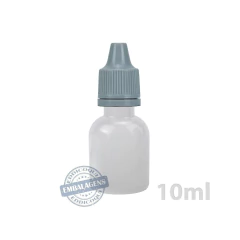 1500 Frasco plástico 10ml conta gotas bojudo injetado - Ref 14766 - EDDICOQUI EMBALAGENS