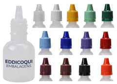 1000 Frasco plástico 10ml conta gotas bojudo injetado - Ref 14766