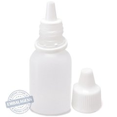 500 Frasco Plástico 15ml conta gotas - Ref 14784 - EDDICOQUI EMBALAGENS