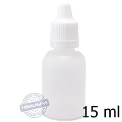 500 Frasco Plástico 15ml conta gotas - Ref 14784